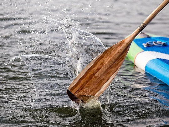 Wiosło SUP John Paddle "Cedar" Cedrowe + pokrowiec Paddle Blade Bag