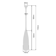 Pagaj John Paddle Ozdoba Postarzany 110 cm WZ3
