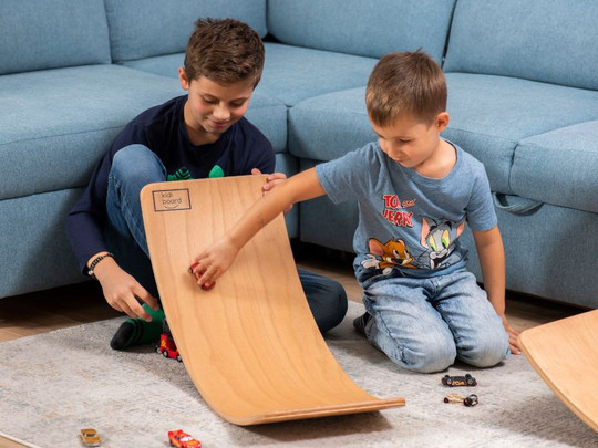 Deska równoważna KidiBoard balansująca do ćwiczeń sensomotorycznych dla dzieci Balance Board Dino