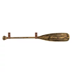 Pagaj John Paddle Ozdoba Postarzany 110 cm WZ4 ze skórzanymi poziomymi zawieszkami